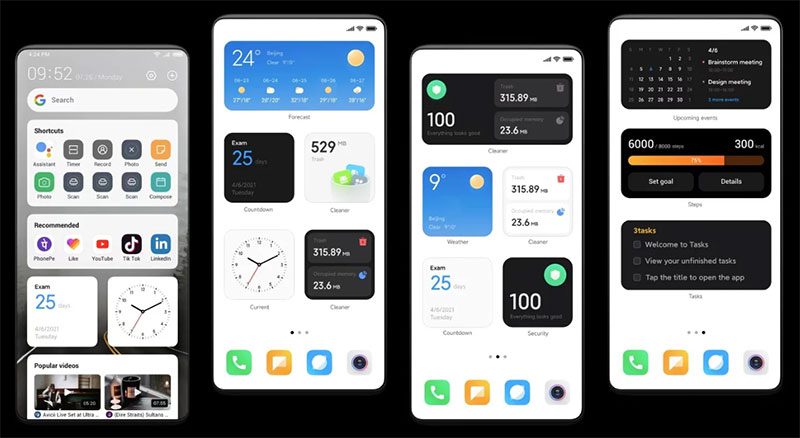 Виджеты MIUI 13 и MIUI 14