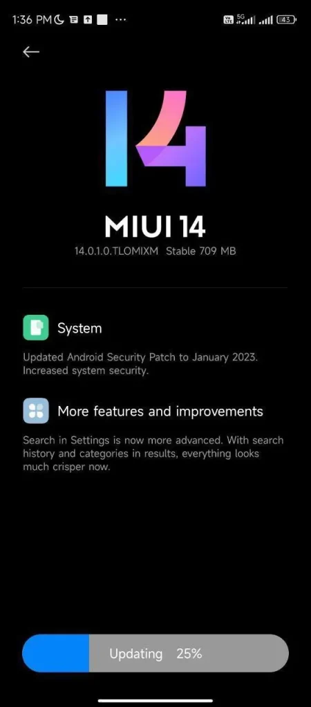 POCO X4 GT MIUI 14