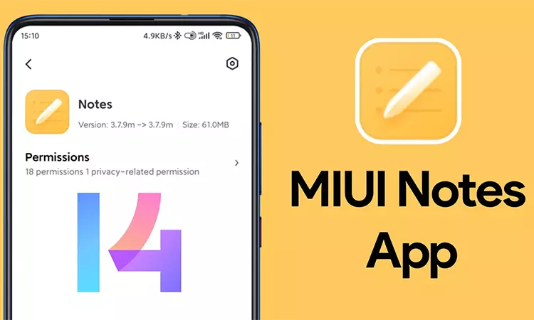 Приложение MIUI Notes