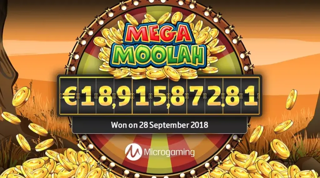 Джекпот в слоте Mega Moolah